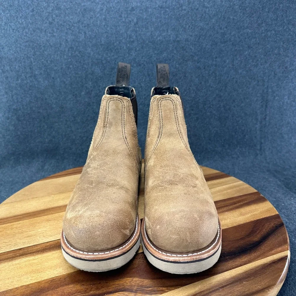 Red Wing 3192 Classic Chelsea Boots Hawthorne Muleskinner Tan Mens 9.5 D USA